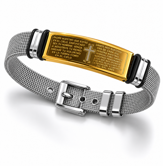 Pulsera - Cruz Padre Nuestro